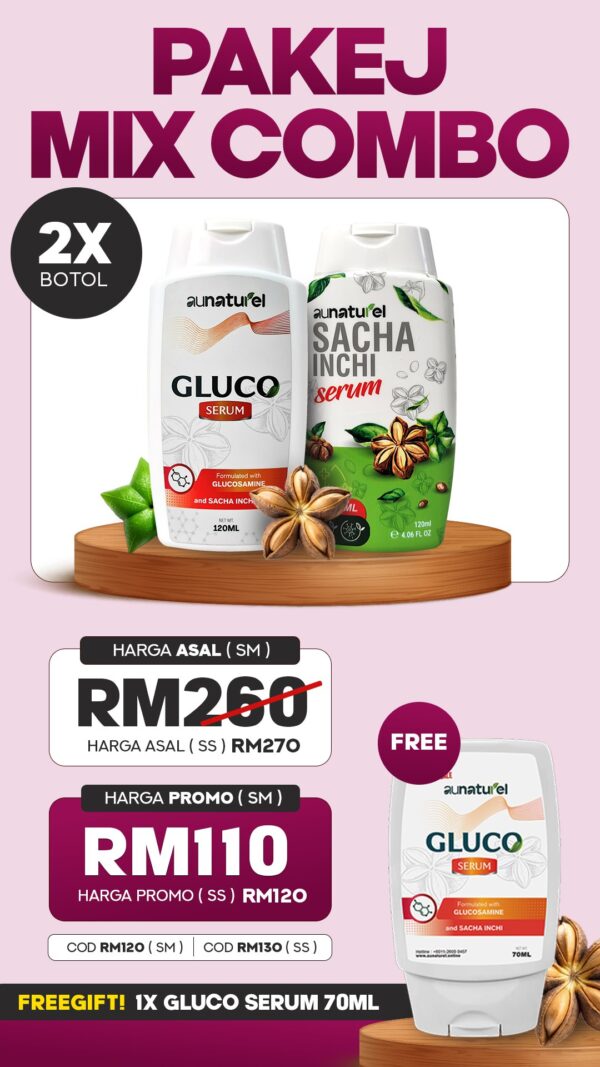 MIX COMBO SACHA INCHI SERUM & GLUCO SERUM