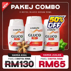 GLUCO SERUM COMBO 3 BOTOL 50ML